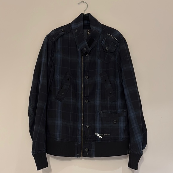 G-Star Raw Black and Blue Men's Jacket - Picture 1 of 13